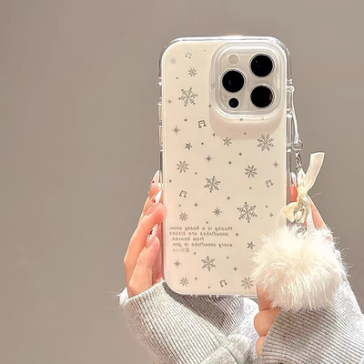 ins简约雪花S20适用VIVO X200/X100S手机壳S19/X90PRO/S18新款S17/S16全包Y300女80大孔70防摔Y500y76sY78女