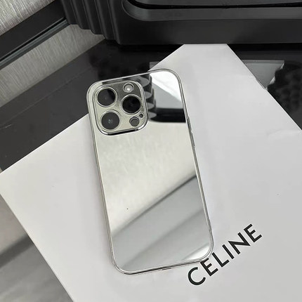 镜面补妆适用OPPO Reno13/12手机壳9/10/K12玻璃FindX8/5镜子6/7PRO简约A93s全包A57防摔A58x/A72保护套A96女