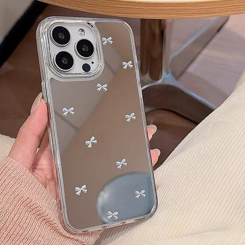 ins风简约镜面蝴蝶结K12适用OPPO Reno13/11手机壳10/9pro创意Findx8/7小众A96/57/A58全包A93S防摔A2/A1X女