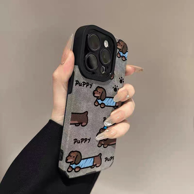 新款翻毛皮全包硅胶防摔手机壳