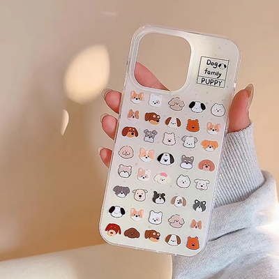 满屏小狗头像Y78+适用VIVO X200手机壳X70/S19新款X90PRO双层X80/X100S全包Y300防摔X60/S17可爱Y53S16/S20女
