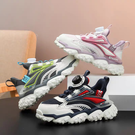 巴布豆童鞋2025秋冬新款男女童鞋减震缓震运动鞋中大童防滑休闲鞋