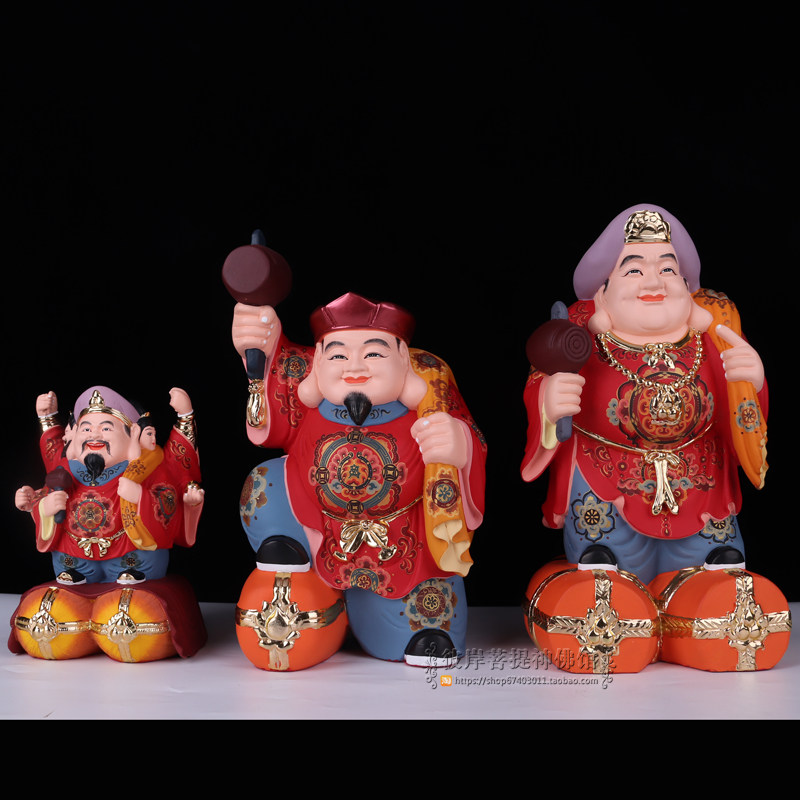 大黑天财神大黑天神 日式大黑天佛像招手财神招财风水镇宅摆件