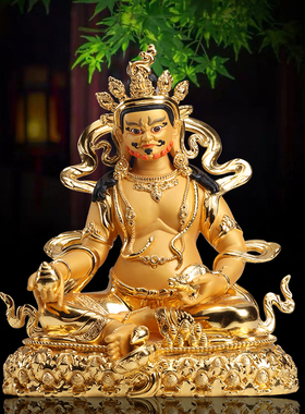 纯铜佛像密宗菩萨藏巴拉黄财神