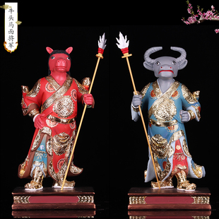4/6/12/16寸牛头马面 牛将军马将军树脂神像工艺品单尊价