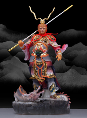 孙悟空齐天大圣汉白玉神像树脂斗战胜佛美猴王家居装饰工艺品摆件