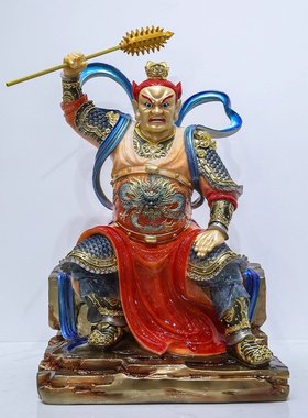 汉白玉监斋菩萨供奉摆件监督使者大圣紫那罗王斋堂神像装饰工艺品