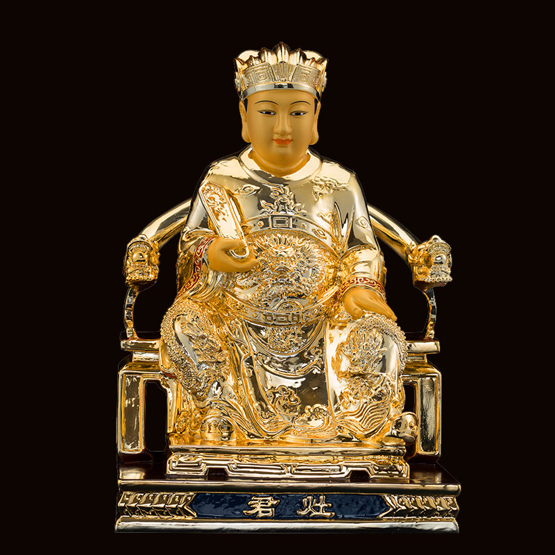 纯铜灶君神像家用厨房供奉灶神灶君司命灶王爷佛像摆件新品