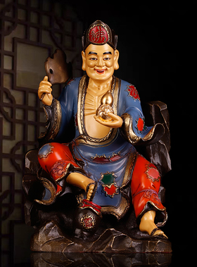 16寸济公活佛纯铜李修缘道济和尚降龙尊者湖隐法师佛像家居摆件