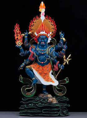 秽迹金刚佛像树脂彩绘密迹金刚密宗神像家用客厅供奉工艺品摆件