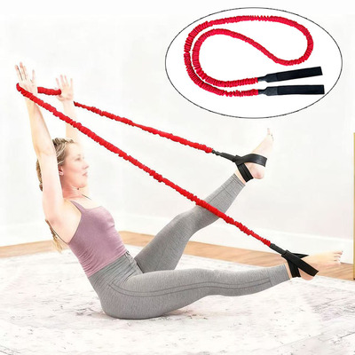 一字弹力绳普拉提瑜伽芭蕾舞蹈伸展平衡弹力带筋膜带核心肌群训练