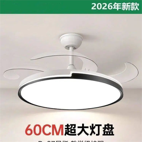 超亮饭厅吊扇灯2026年新款客厅卧室房间家用led护眼风扇灯大风力
