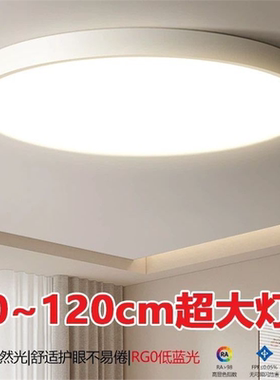 超亮圆形吸顶灯超大尺寸100cm120cm2025新款80CM1米直径中山灯具