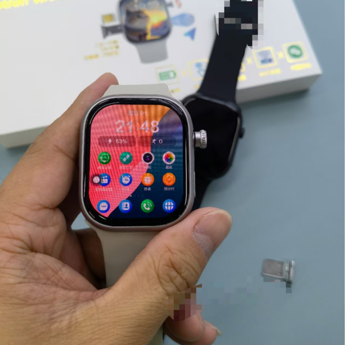 全新展讯W527芯片华强北S16plus顶配版5GWiFi八核4G智能电话手表