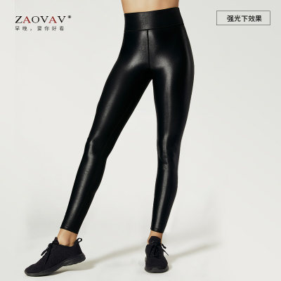 zaovav欧美光泽leggings健身裤