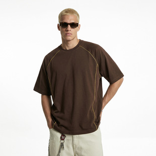 潮牌美式 26春夏新品 运动弹力T恤男女 莫代尔撞色运动短袖 捷展男装