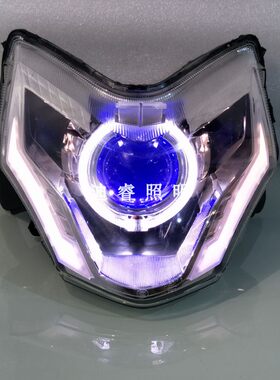 适用于本田CB190R暴风眼大灯总成改装氙气灯LED双光透镜天使恶魔