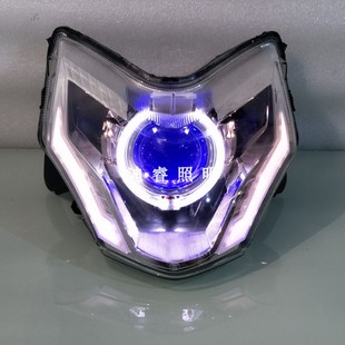 适用于本田CB190R暴风眼大灯总成改装氙气灯LED双光透镜天使恶魔
