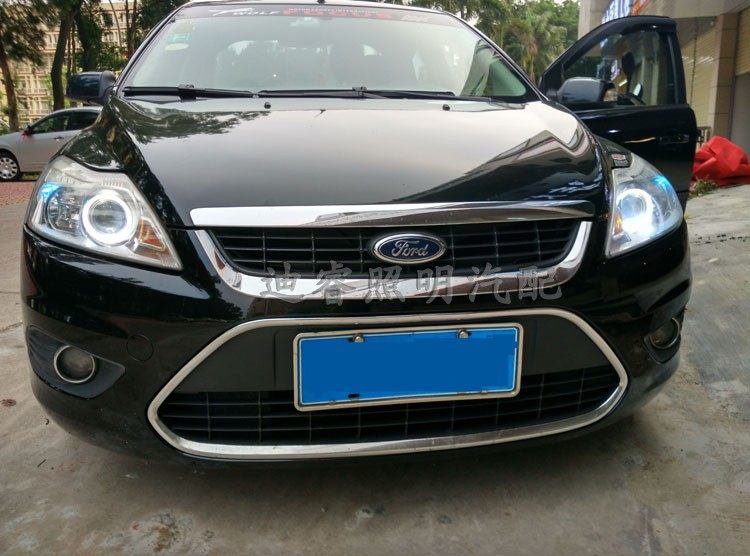 适用09- 13款福克斯大灯总成改装LED双光透镜天使眼氙气灯日行灯,汽车零部件/养护/美容/维保,大灯总成,淘宝优惠券,粉丝福利购,淘宝优惠卷