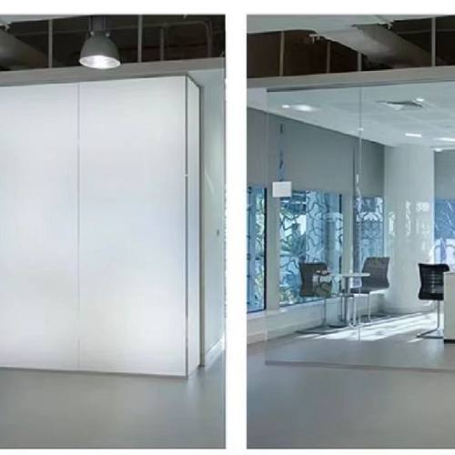 智能调光玻璃 电控雾化玻璃 通电透明断电雾化电控玻璃玻璃隔断