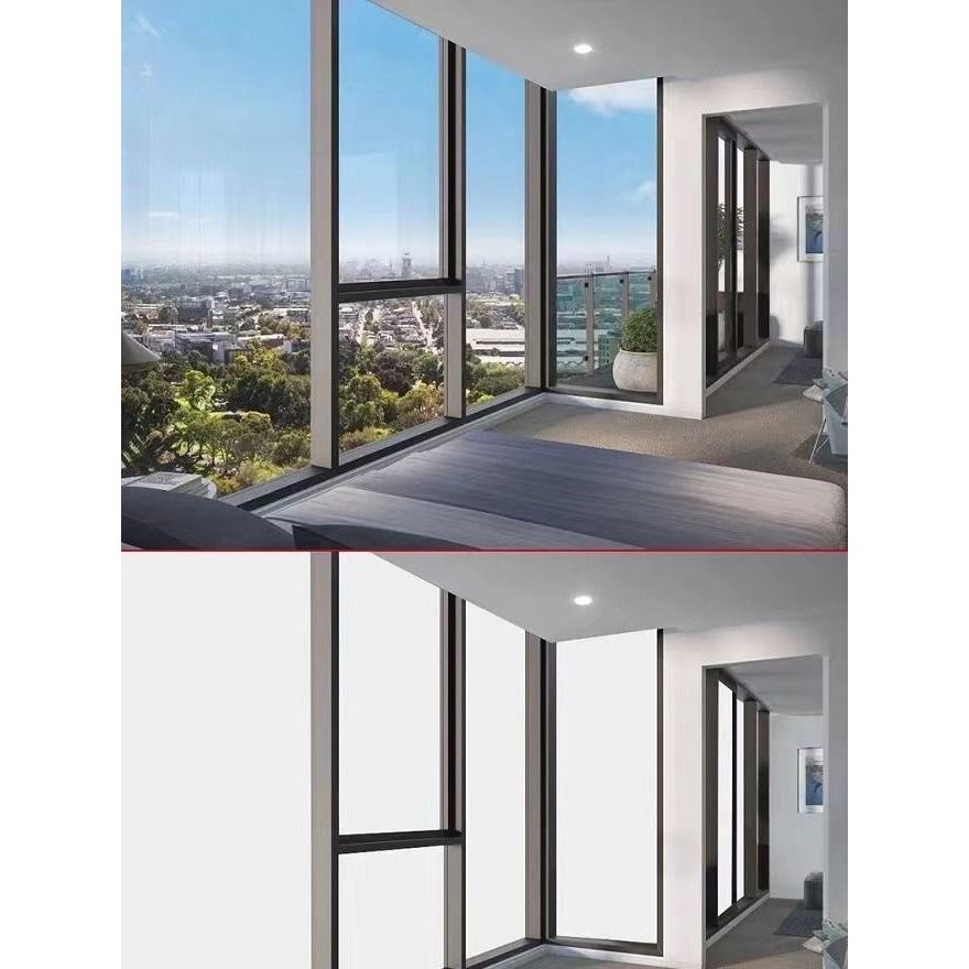 智能电控雾化玻璃膜电动调光玻璃膜变色通电雾化膜调光膜厂家直发