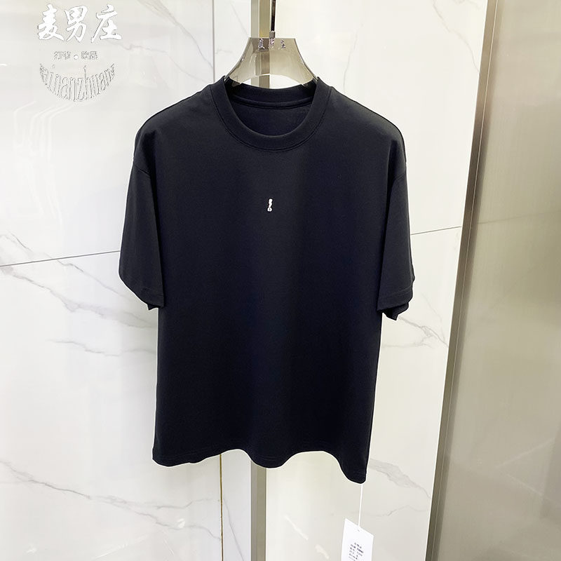 圆领简约韩版轻奢短袖T青年时尚