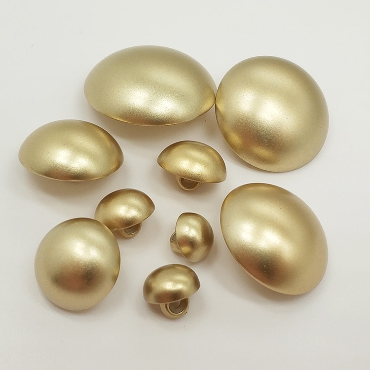 纽扣专卖磨砂金色儿童毛呢大衣