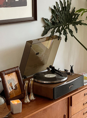 赛塔林PARON 二代复古黑胶机蓝牙音响法式风装饰唱片机生日送礼