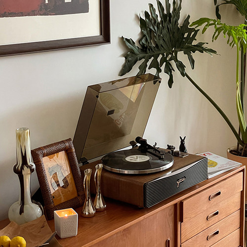 赛塔林黑胶唱片机复古蓝牙音响