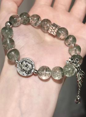 无注册商标天然绿幽灵手链