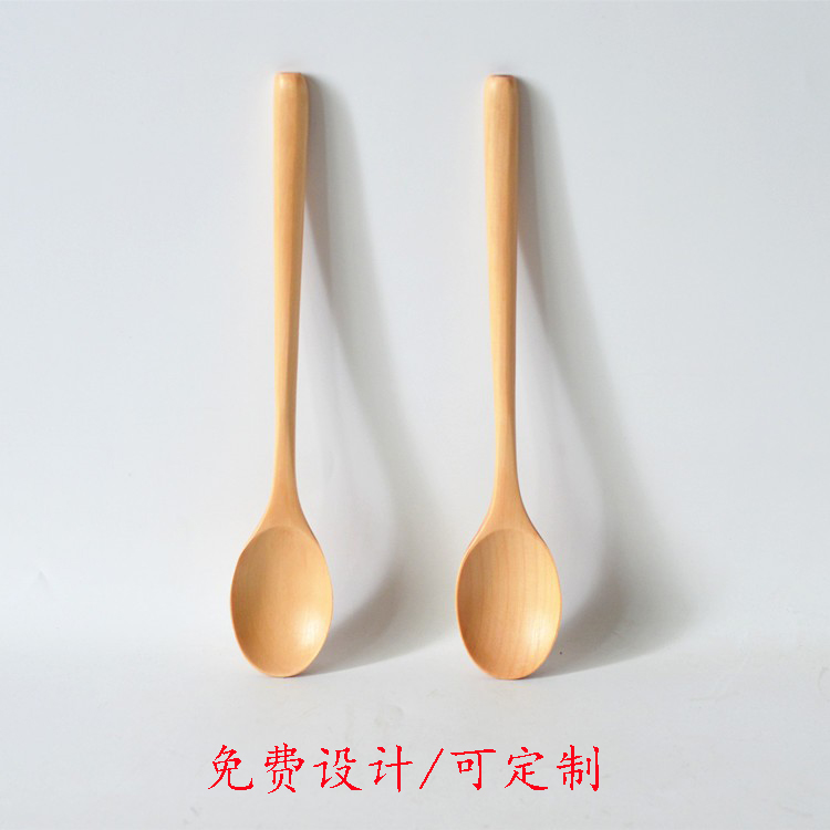 家用日式木勺长柄23.5*4CM咖啡勺