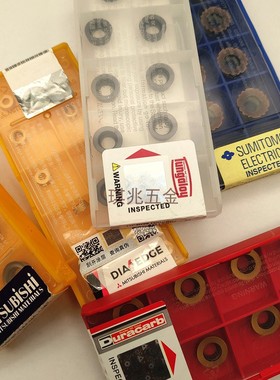 日本原装进口合金圆刀粒R5铣刀片100310T3高硬度高耐磨