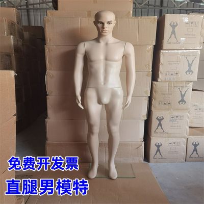 直腿男模特道具劳保环卫全身展示模特服装店直立男模特立正假人