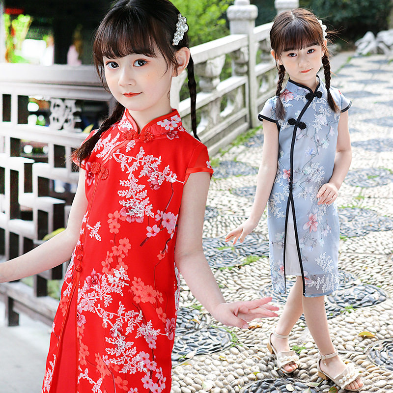 NEXT WHARF儿童旗袍2020夏季女童汉服中国风演出服中大童连衣裙子在类目 童装/婴儿装/亲子装, 儿童旗袍/唐装/民族服装, 旗袍中 - 来自Buy2taobao.com提供专业的淘宝代购服务