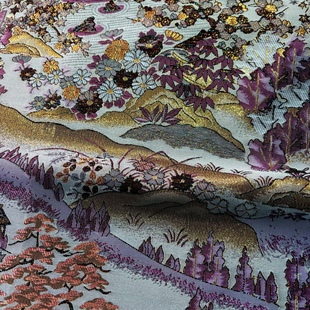 紫金山居织锦缎提花面料中国风唐装旗袍汉服服装布料宋锦蜀锦