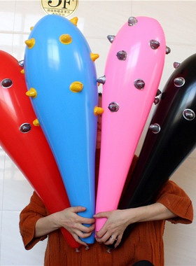 现货供应pvc充气狼牙棒玩具85cm大号狼牙棒充气道具 演出玩具