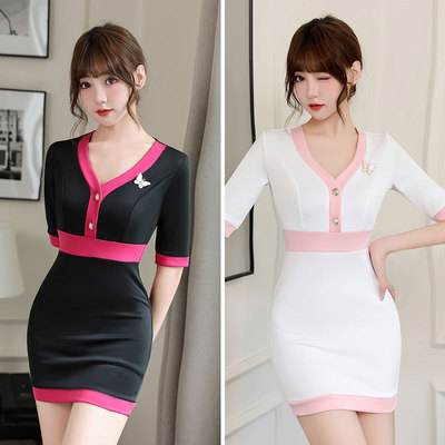 秋冬美容师工作服女美容院养生馆足浴足疗店长气质技师高端套装