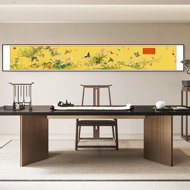 春天十字绣现代中式客厅百蝶图