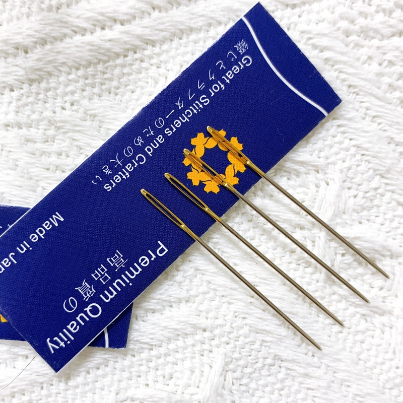 日本针24号26号针十字绣专用针金尾针银尾针绣针好用进口防扎手