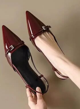 Mid Heel Office & Career Sandals Slip-on Shallow Solid Shoes