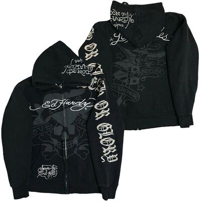 Goth Embroidery Hoodies Women High Street Harajuku Retro Hip