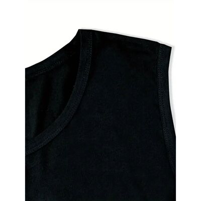 Plus Size Women's Vest Graphic Print Loose Round Neck Summer