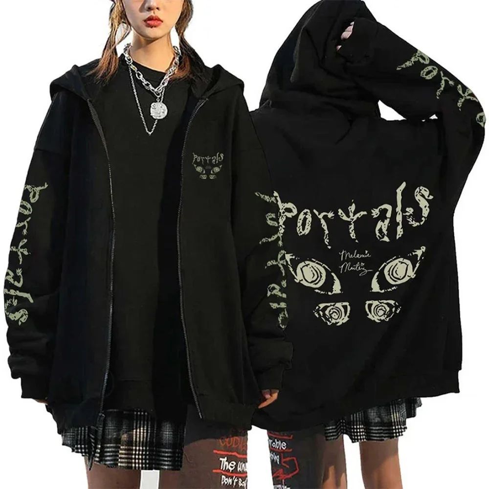 Melanie Martinez Portals Tour Zip Up Hoodies Casual Men Wome