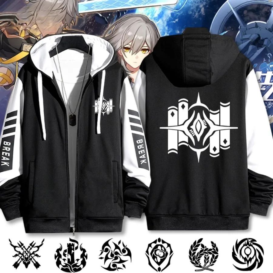 Game Honkai Star Rail 3D Print Zip Up Hoodie Women Men Graph
