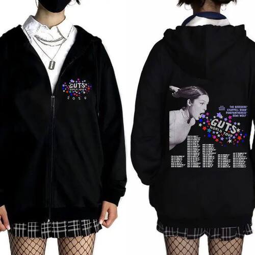 Sour Vampire Guts 2024 World Concert Tour Zipper Hoodies Men