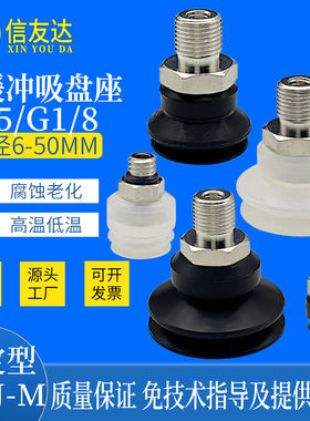 真空吸盘PS-6/8/10/15/20/25/30/35/40/50-J-M 小型固定式吸盘吸