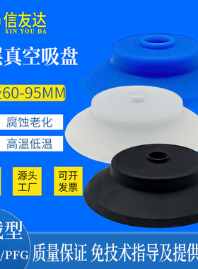 重载型真空吸盘 单层PFG-60/80/95螺距M10*1.0/1.25/1.5 M12*1.75