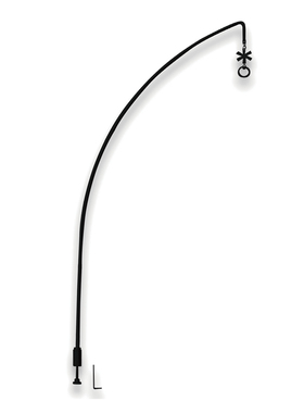 诧祭igt桌灯架灯杆户外露营IGT配件移动厨房野餐折叠桌单弧形黑色