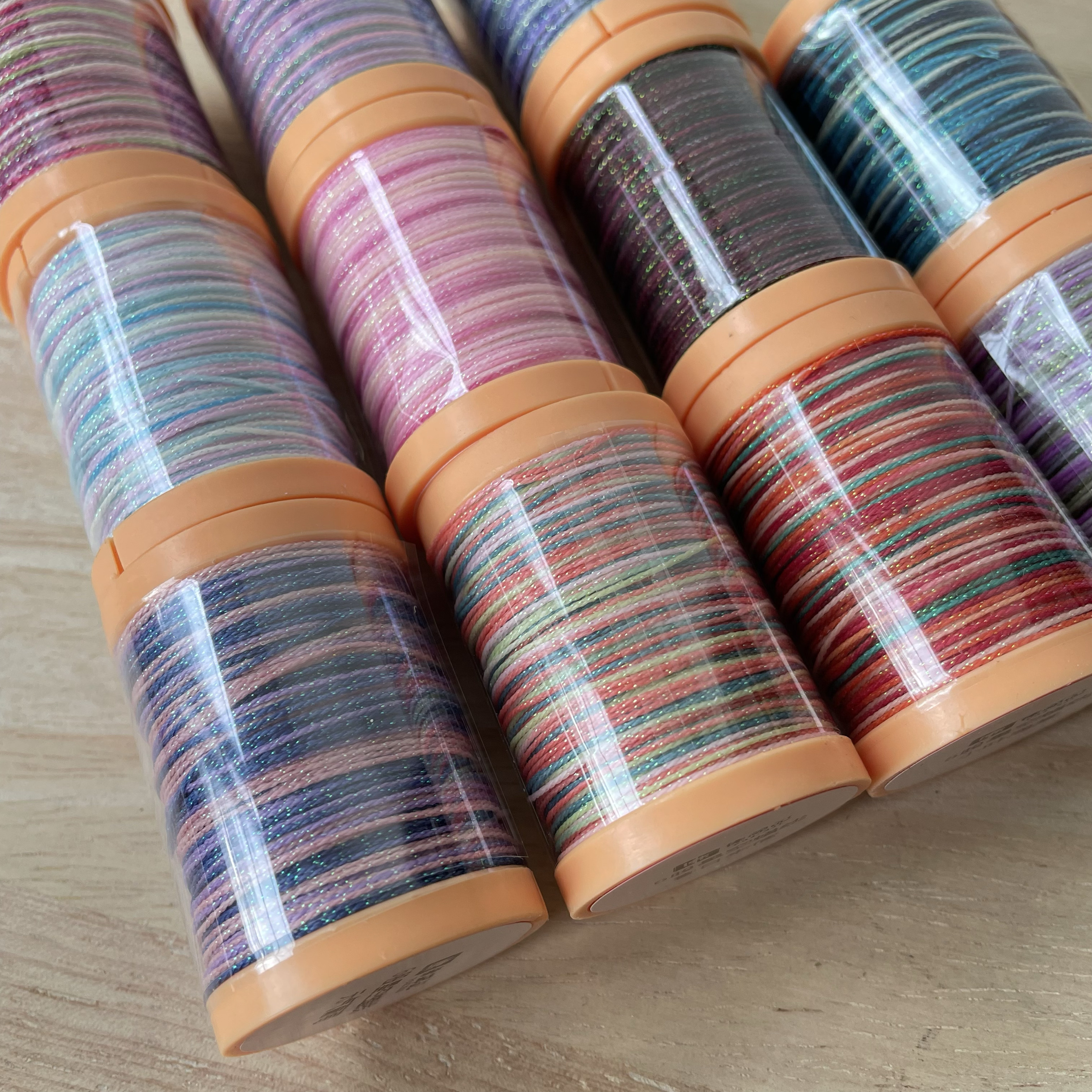 新品6股星空段染蜡线股线0.5段染蜡线手牌手工diy手绳项链绳线材