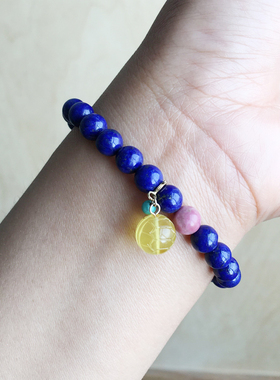 小众设计款手串天然青金石手链